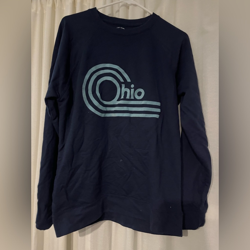 CerdarThreads Handmade Tees Navy Blue Ohio Crew